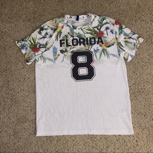 H&M DIVIDED TROPICAL JERSEY